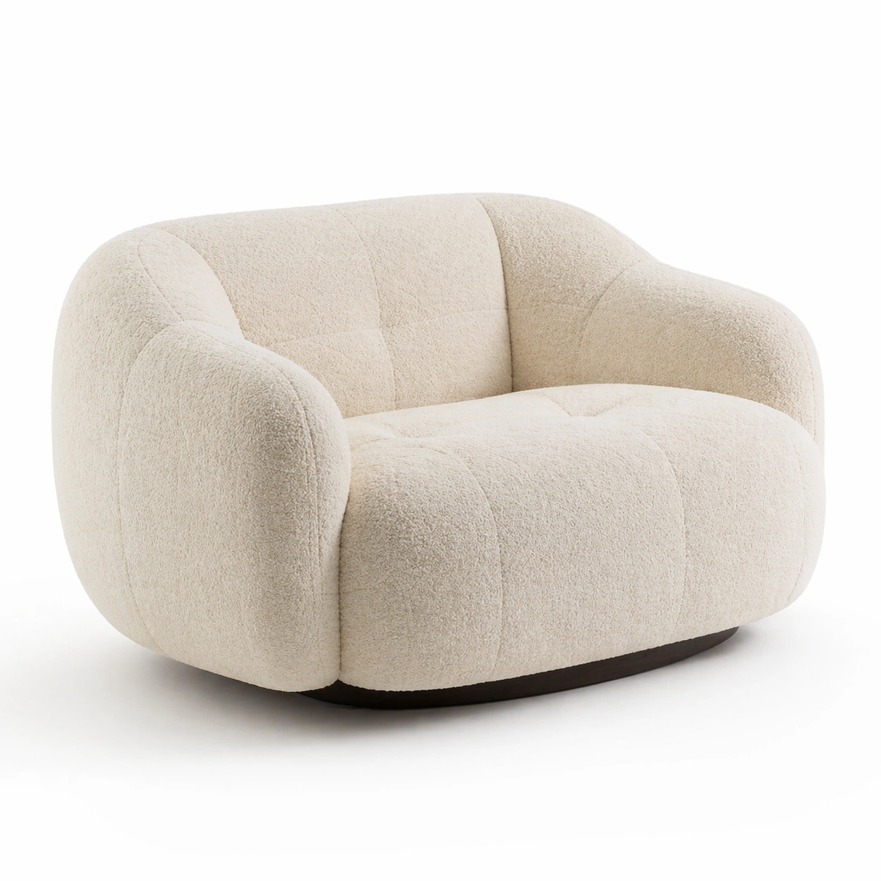 Sofa compacto tapizado boucle-selviao